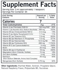Alternative view of Super Nu-Thera Liquid Raspberry Flavor Concentrate - 16oz